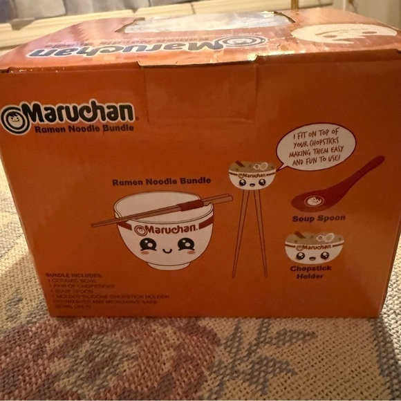 Maruchan Ramen Noodle Bowl Bundle Chopsticks/ Spoon & Chopsticks Holder - Picture 4 of 6
